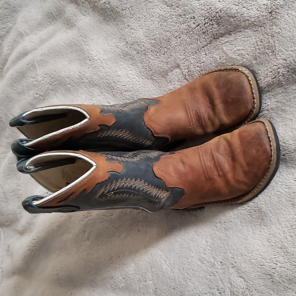 Old West Boys Cowboy Boots Size 12 D